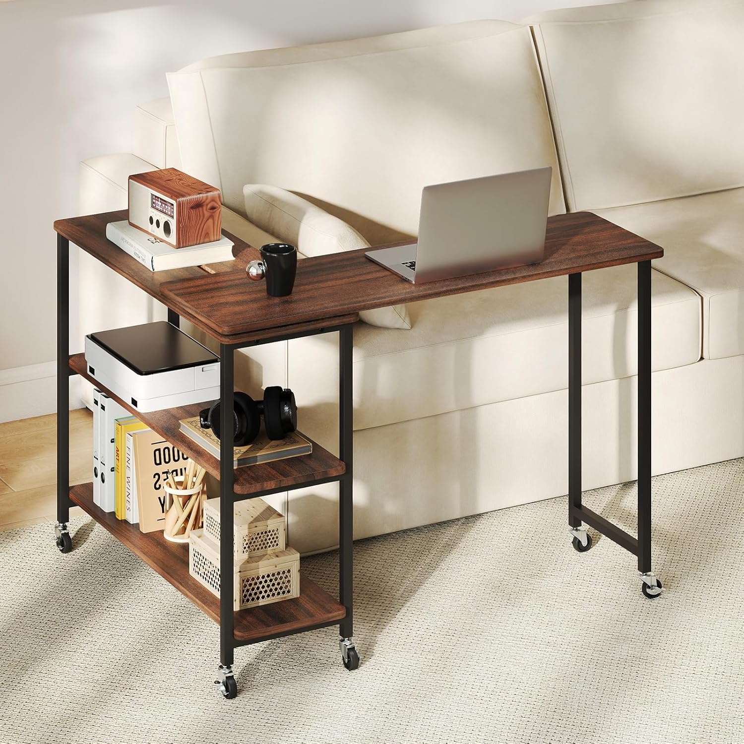 Desk Setup Maker - 360 ° Table d'appoint rotative avec
