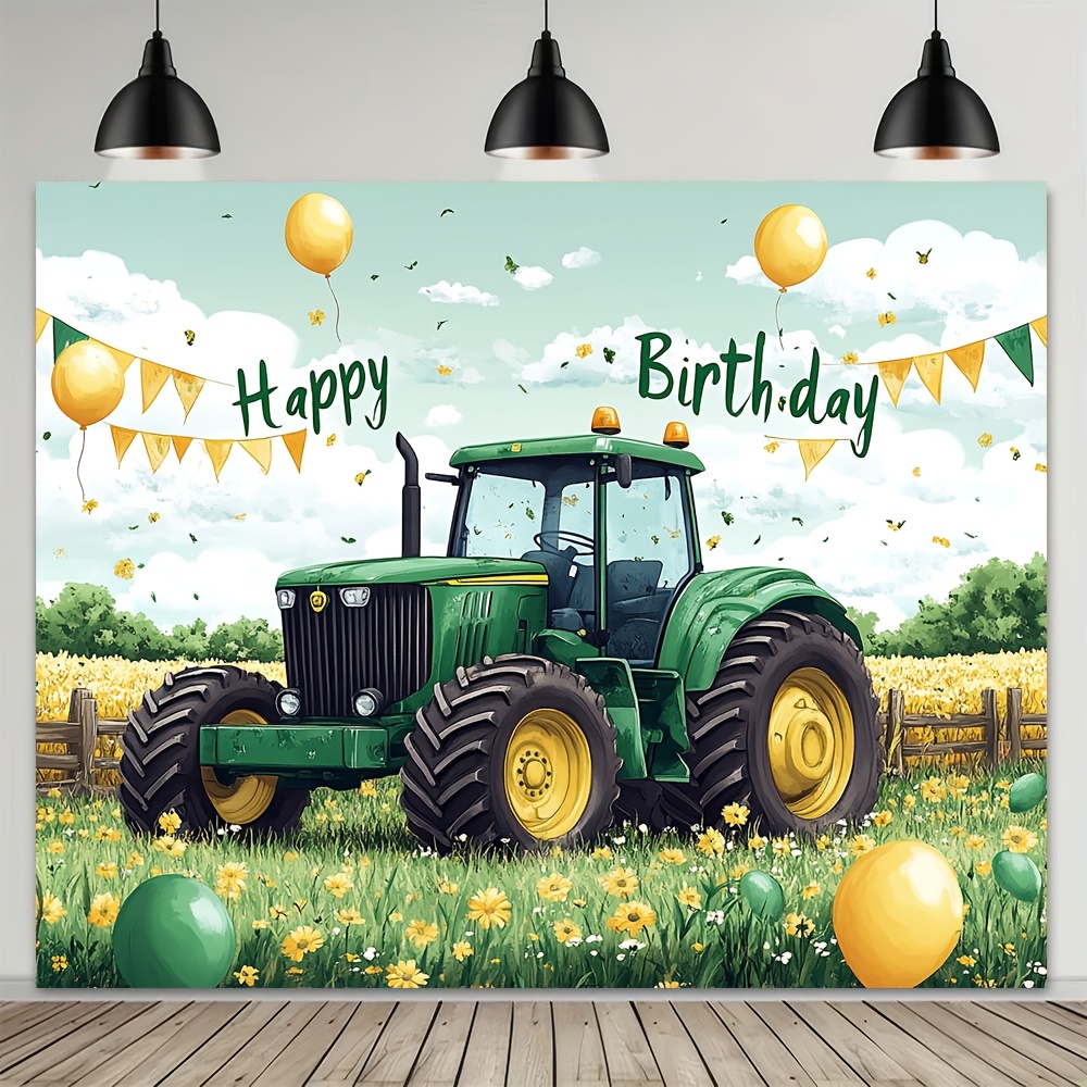 Desk Setup Background - 1 pièce, fond de tracteur joyeux