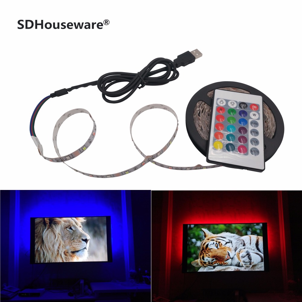 Desk Setup Background - Bande LED USB 2835SMD DC5V, Ruban