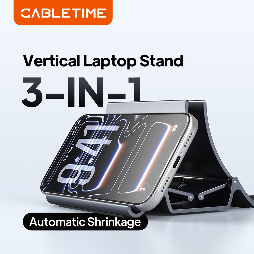 Vertical Laptop Stand - Support vertical pour ordinateur portable CABLETIME