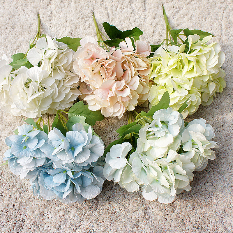 Desk Setup Background - Fleur d'hortensia artificielle pour mariage romantique,