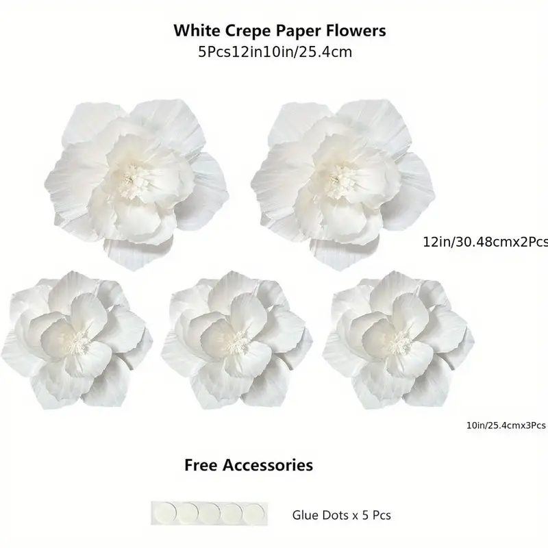 5 paquets de fleurs en papier  - Desk Setup Background avis et prix