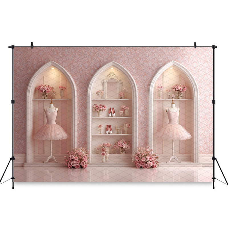 Mocsicka – toile de fond rose  - Desk Setup Background avis et prix