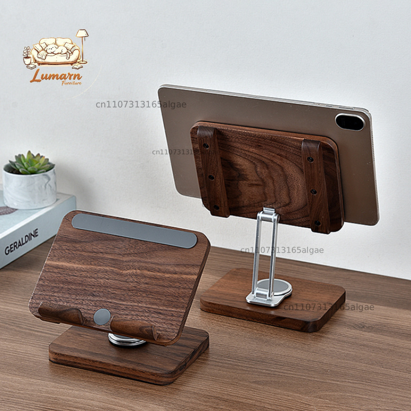 Support pour iPad en noyer noi - Desk Setup With Ipad avis et prix