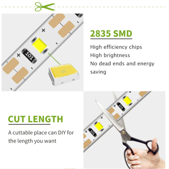 Bande LED USB 2835SMD DC5V, Ru - Desk Setup Background avis et prix