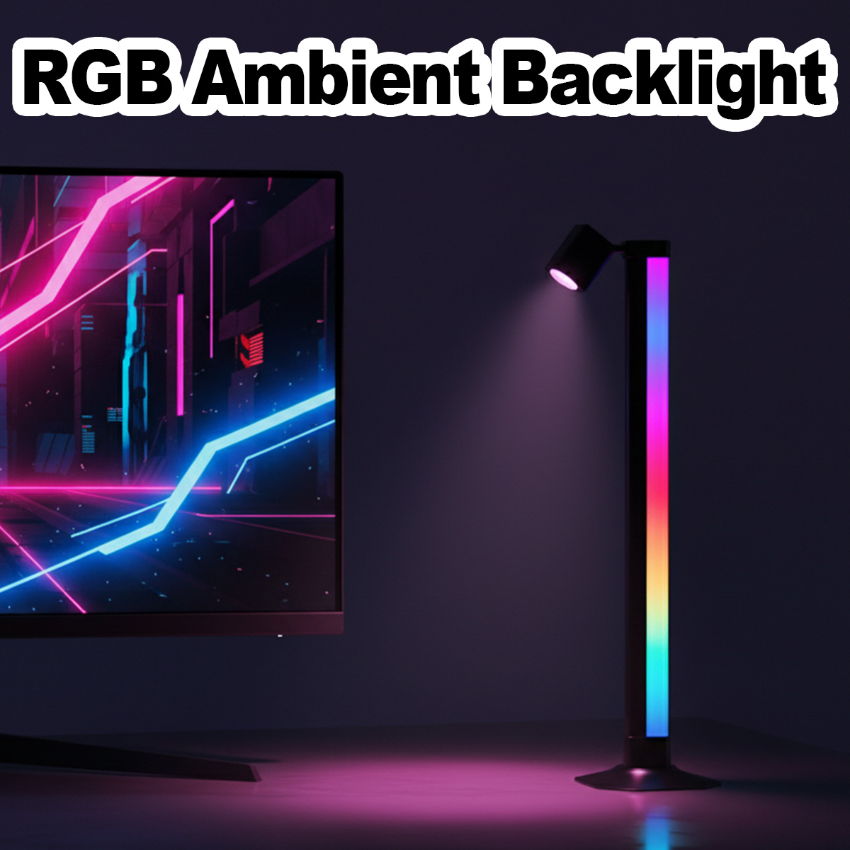 Barre lumineuse intelligente L - Desk Setup Background avis et prix